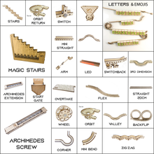 Load image into Gallery viewer, Infinity Trax - Complete Catalogue | Laser Cut Wooden Marble Run Digital Download