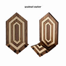 Load image into Gallery viewer, A single air plant holder in walnut