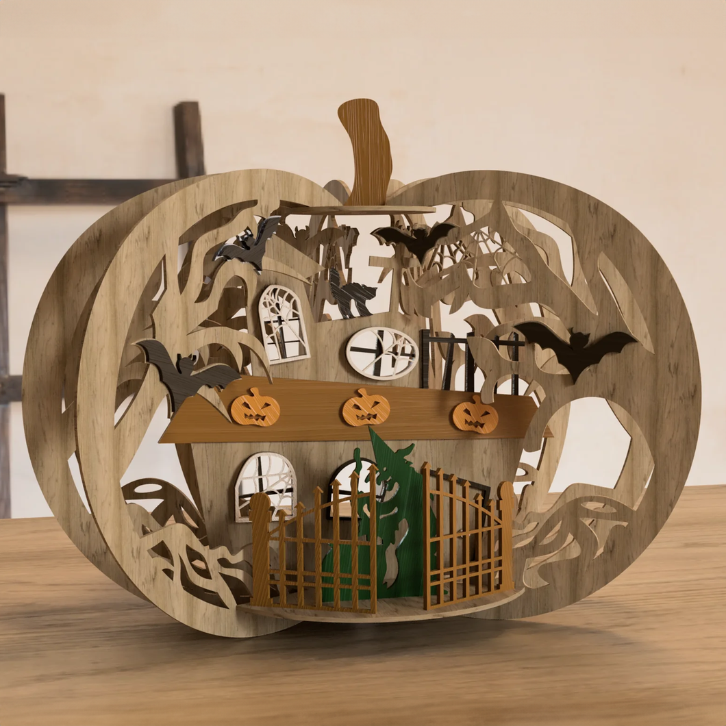 Halloween Pumpkin Laser Cut Project