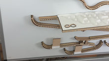 Load and play video in Gallery viewer, Infinity Trax - Complete Catalogue | Laser Cut Wooden Marble Run Digital Download
